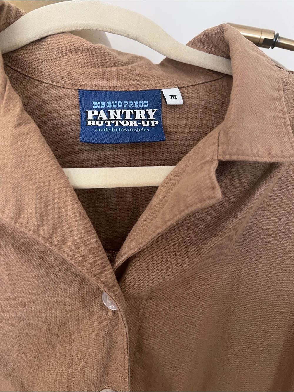 Big Bud Press Pantry Button Up in Beige - Picture 8 of 11